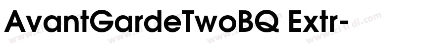 AvantGardeTwoBQ Extr字体转换